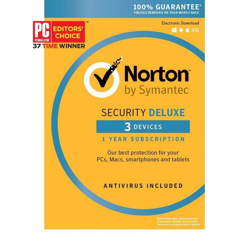 Norton 360 Deluxe 3 devices USA region