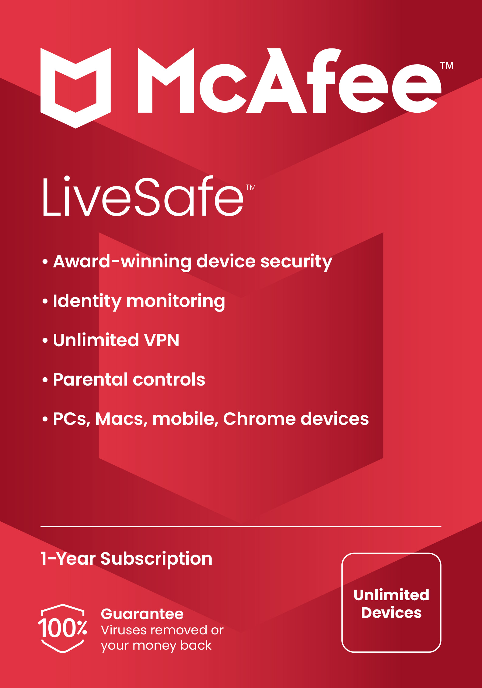 McAfee LiveSafe 25 devices